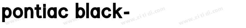 pontiac black字体转换